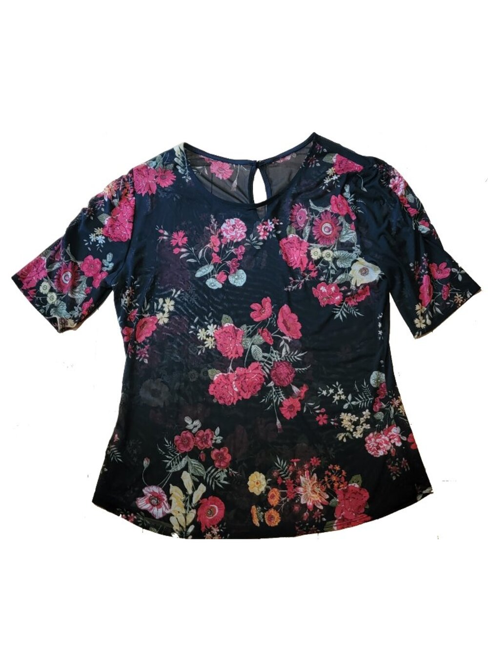 Floral Print Blouse (L or XL)